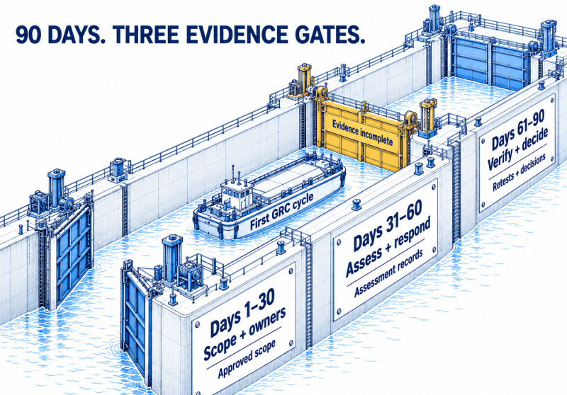 A 90-Day GRC Roadmap: From Scope and Ownership to Verified Controls Across Teams