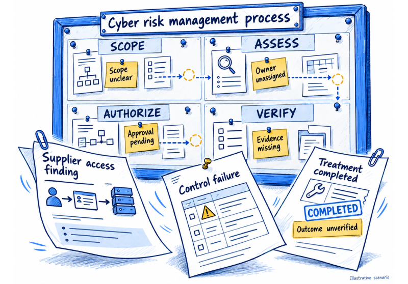Cybersecurity Risk Management Process: A Practical Guide to Decisions